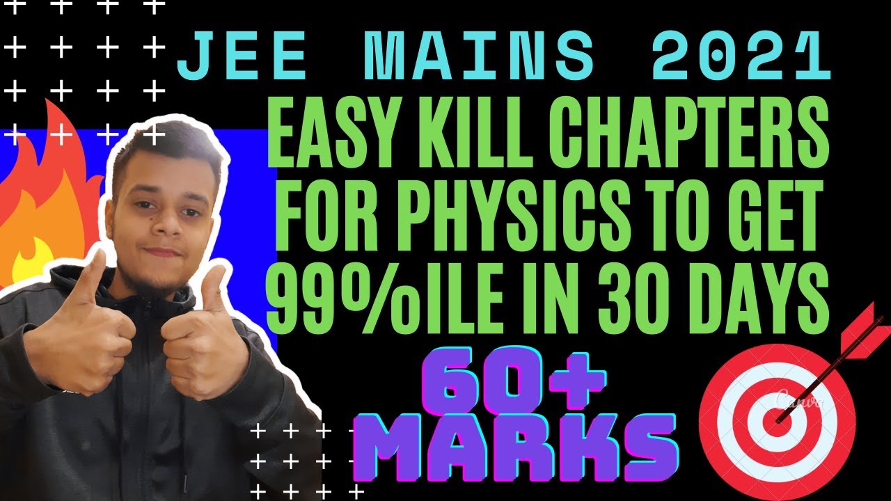 EASY KILL TOPICS IN PHYSICS JEE MAINS 2021|| 99 Percentile in PHYSICS in 30 DAYS||#Jee2021 #Jeemains