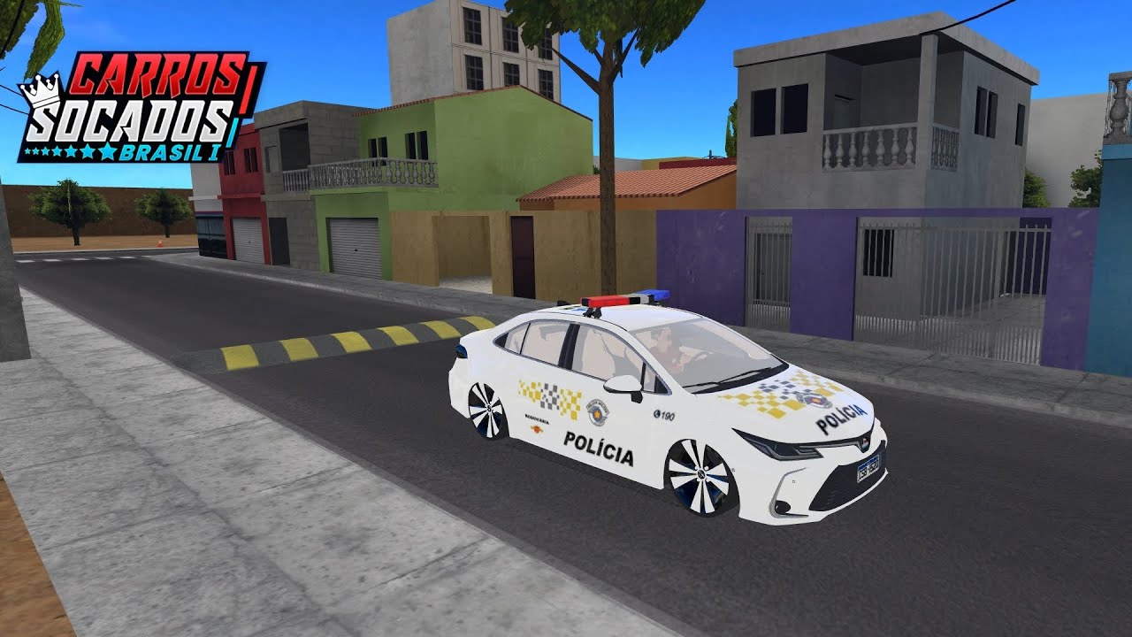 Colocar skin de polícia no carro dos carros socados Brasil.
