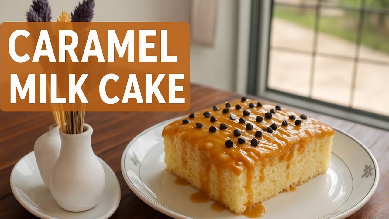 Creamy Caramel Milk Cake | Moist & Fluffy Homemade Cake