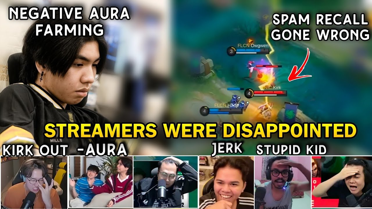 Negative Aura! STREAMERS REACTION to Kirk's Recall Spam gone horribly wrong...😱😱😱
