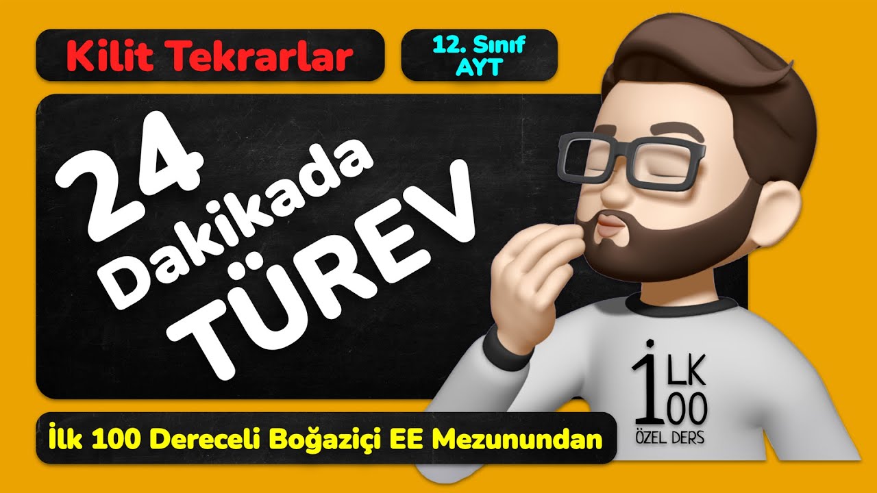 24 Dakikada TÜREVİ BİTİR! - Derece Öğrencisinden Kilit Cümlelerle Tekrarlar - İLK 100