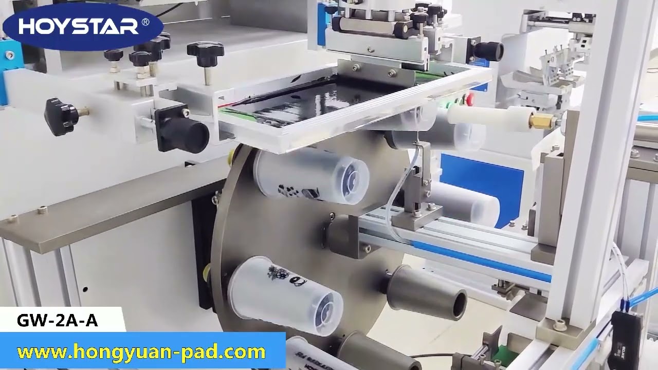 How To Screenprint On Plastic Cup PP Cup with automatic screen printing machine