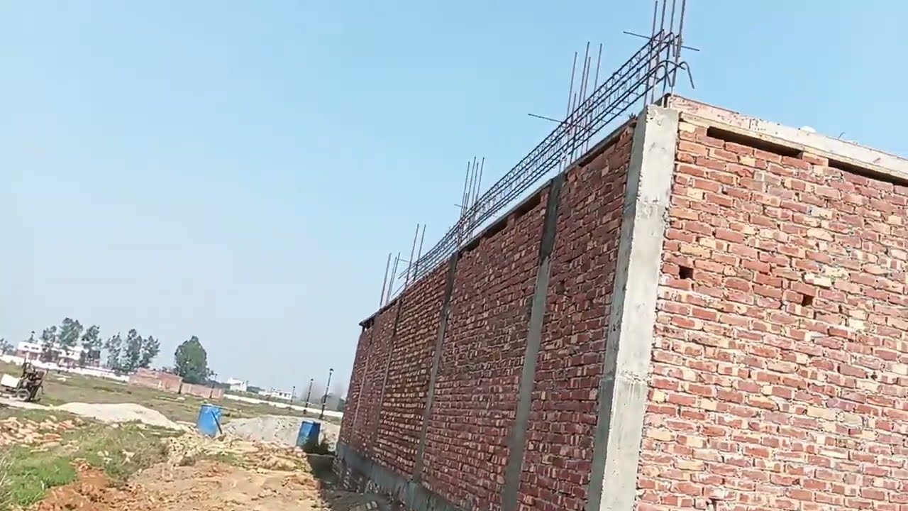साइट का मनमोहक दृश्य बिल्डिंग कार्य #civil #construction 