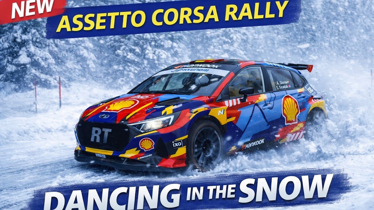 Dancing in the Snow! Hyundai Rally2 in Assetto Corsa Rally 0:49 ❄️ | A. Suárez 🇮🇨