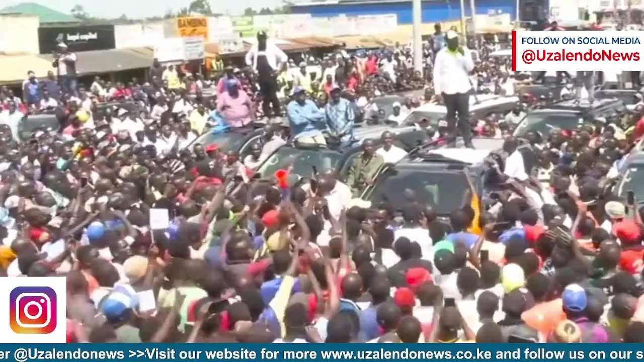 "Wacha Niwasalimie Ile Uongo Ya Kasongo, Musangarire?" Rigathi Gachagua Massive Reception in Bungoma