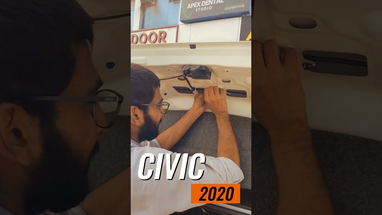 Honda Civic Rear View Camera Installed #youtubeshorts #automobile #car
