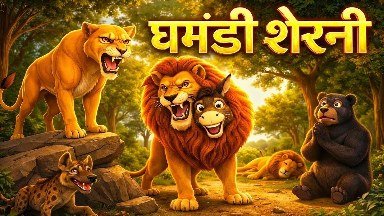 घमंडी शेरनी | Moral Story | Hindi Kahaniya | Animal Stories @Chitrakatha_Kids_Nursery 