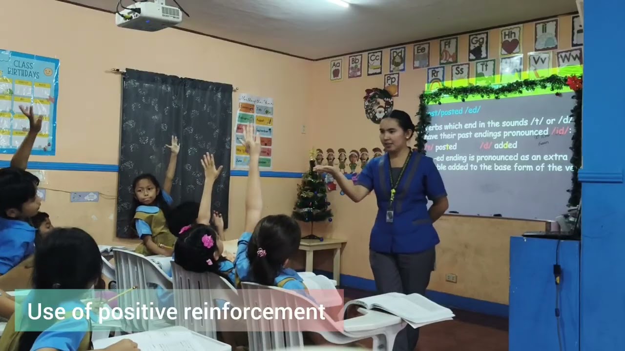 Short video clip of classroom management techniques and Instructional strategies by Fearl Ann Malaki