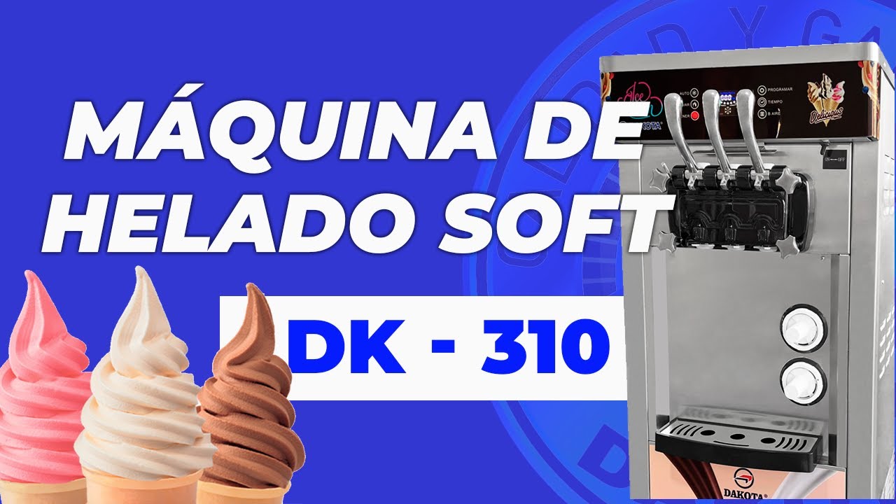TUTORIAL - MÁQUINA DE HELADO SOFT DK - 310