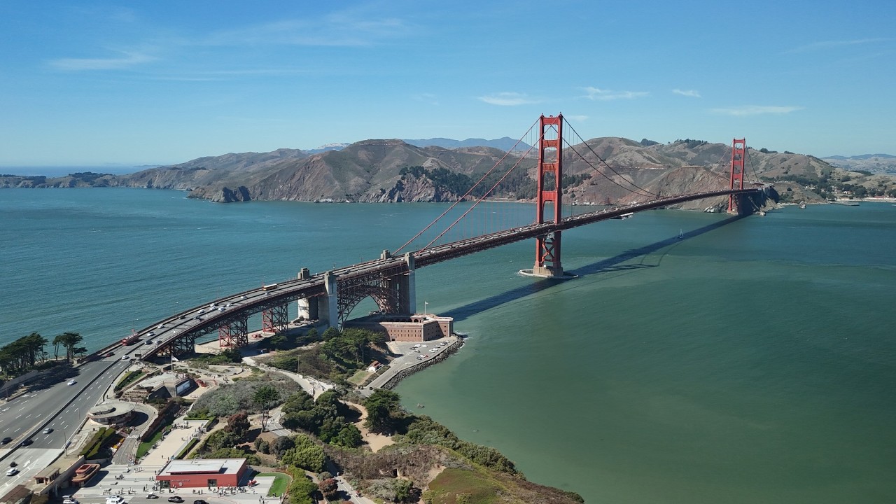 san Francisco volando in drone