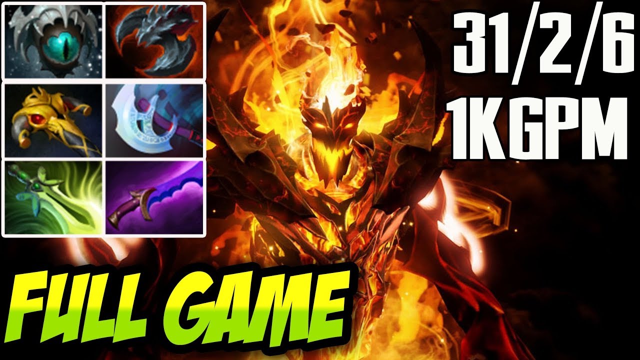 Dota 2 [Shadow Fiend] (ChuaN), 31Kills With 1kGPM No Mercy | Top Rank Pro Gameplay | Full Game