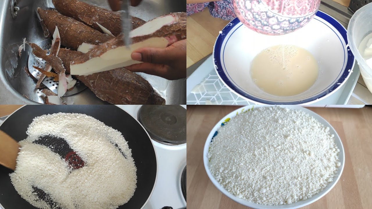HOW TO MAKE GARRI FROM FRESH CASSAVA