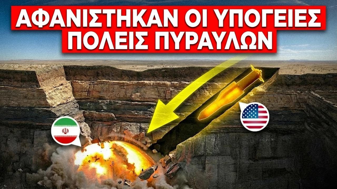 Οι ΗΠΑ διέλυσαν τα μυστικά καταφύγια του Ιράν – Ασταμάτητες διατρητικές βόμβες κατέστρεψαν τα πάντα!