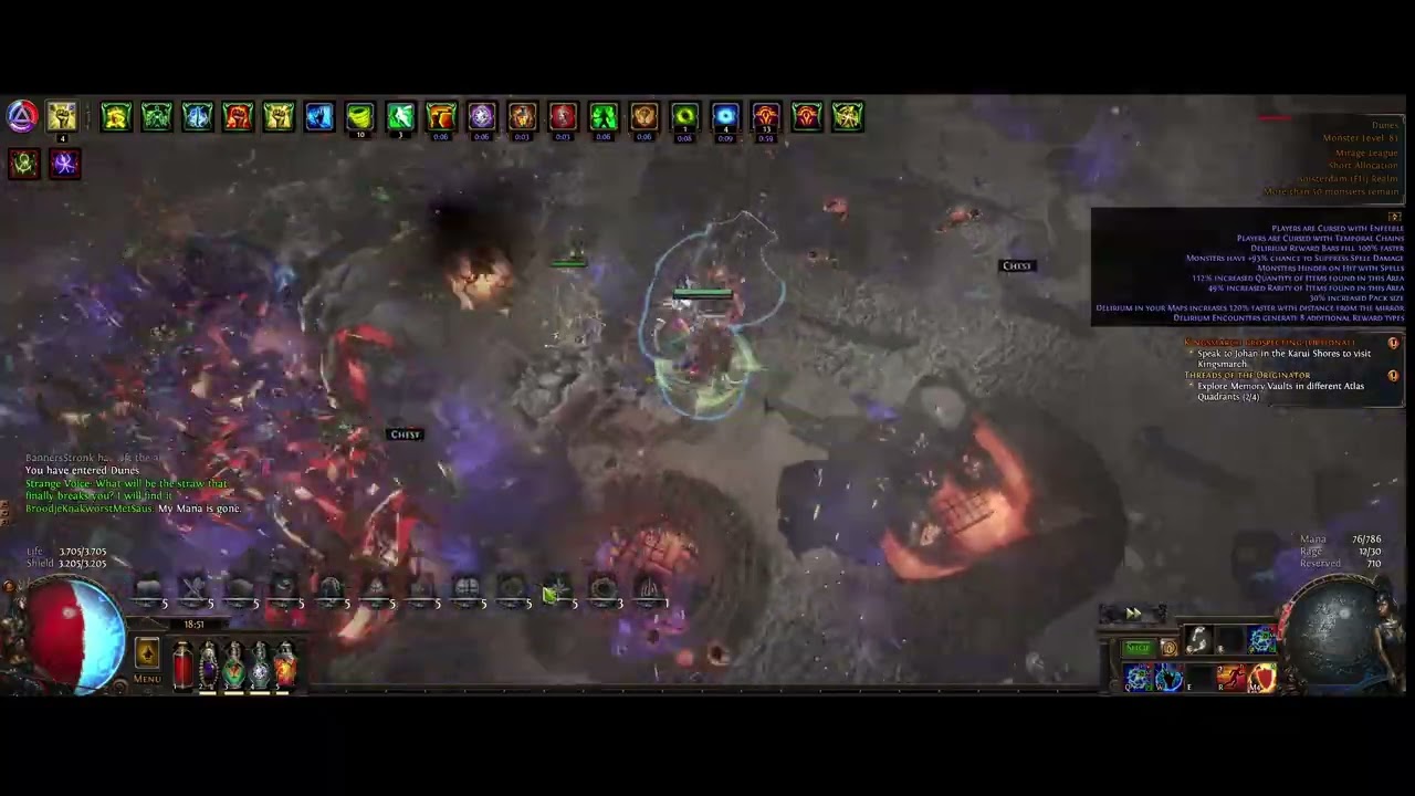 Kinetic Blast  - Deli mirror Paranoia Farm - PoE 3.28