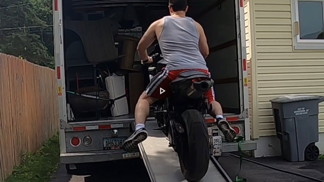 How to load a motorcycle into a U-Haul