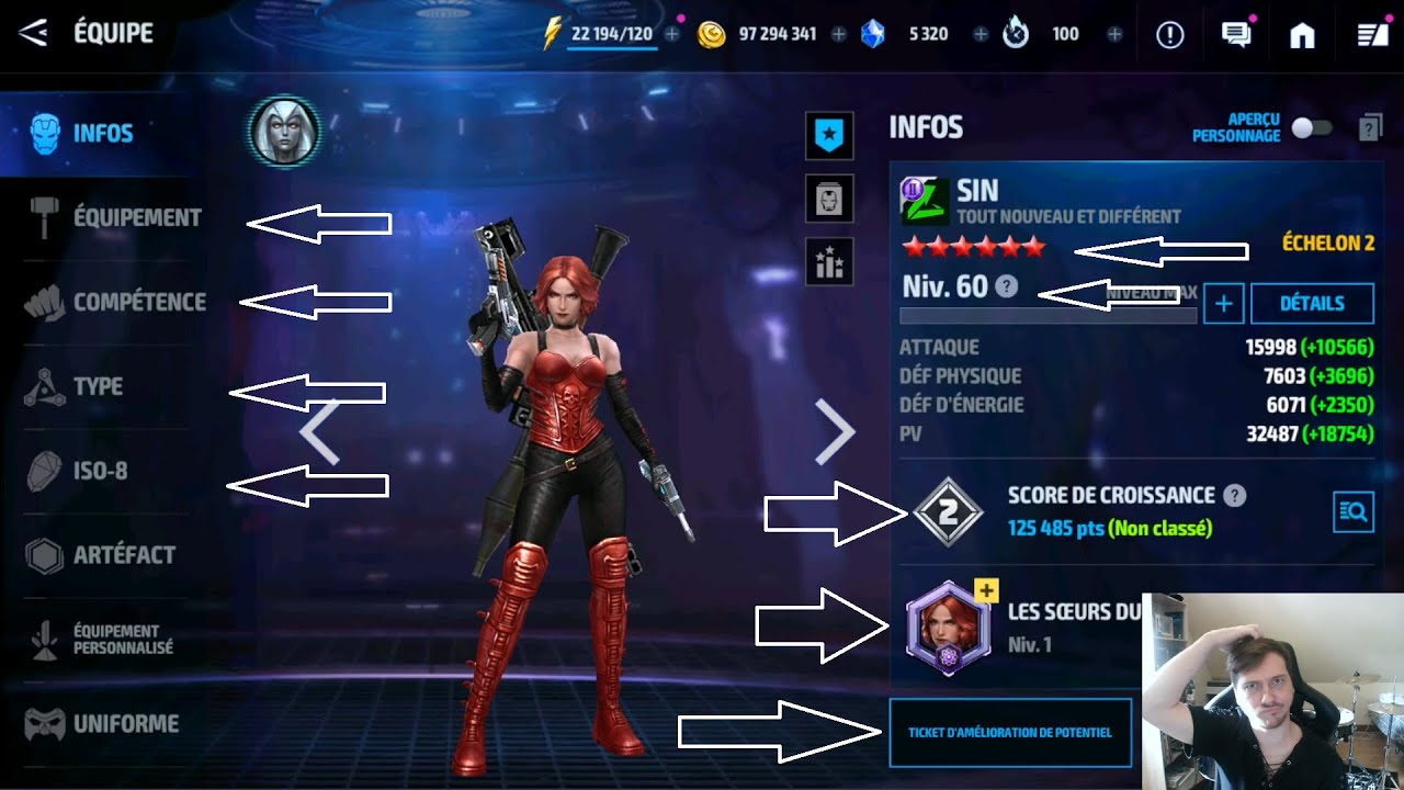 Progression de Personnage - MFF - 1