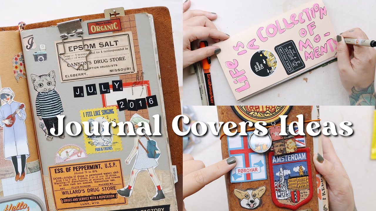 Creative Journal Cover Ideas and Tips: Decorating a Travelers Notebook Insert Cover ⚡️| Janethecrazy