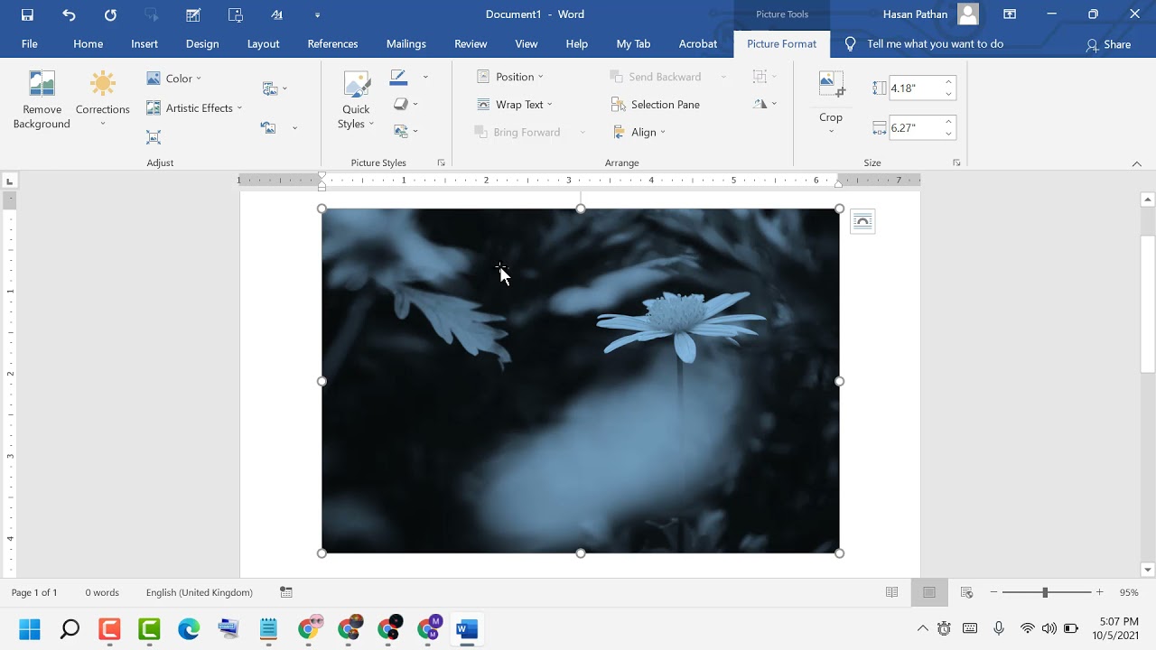 How to Change Color of a Picture in Word