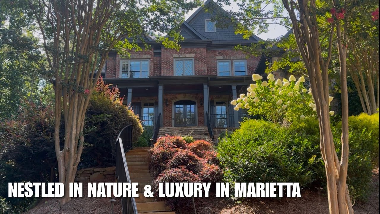 INSIDE this STUNNING Luxury Marietta Home | 5 BR 5 BA | HUGE Unfinished Basement 