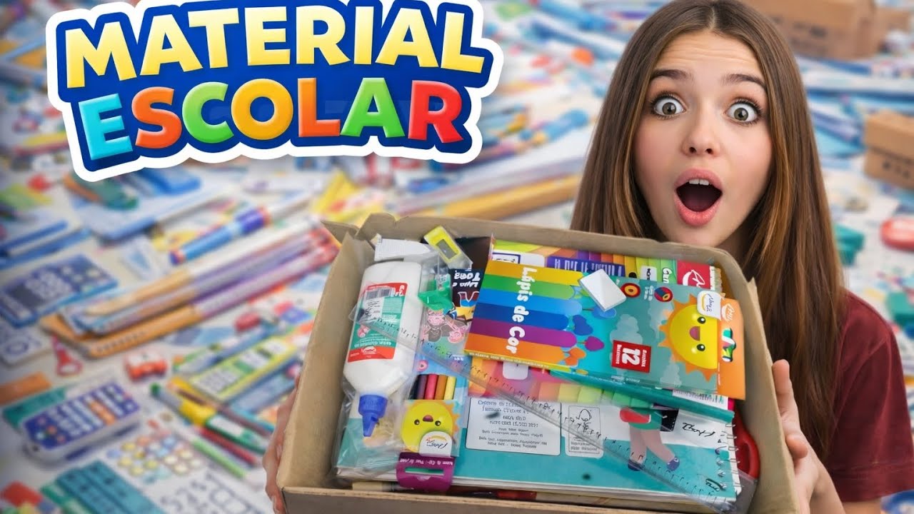 Caixa surpresa de material escolar! 😱😊|Material escolar 