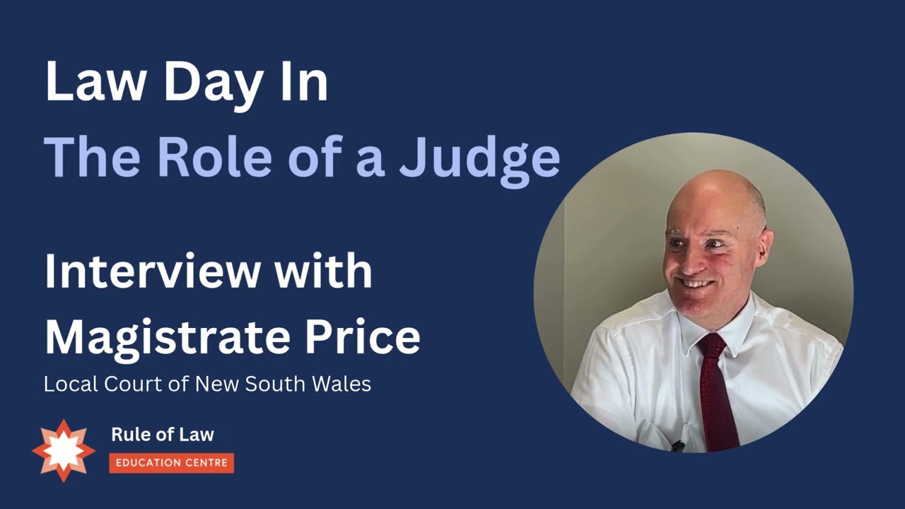Law Day In: The Role of a Judge with Magistrate Price