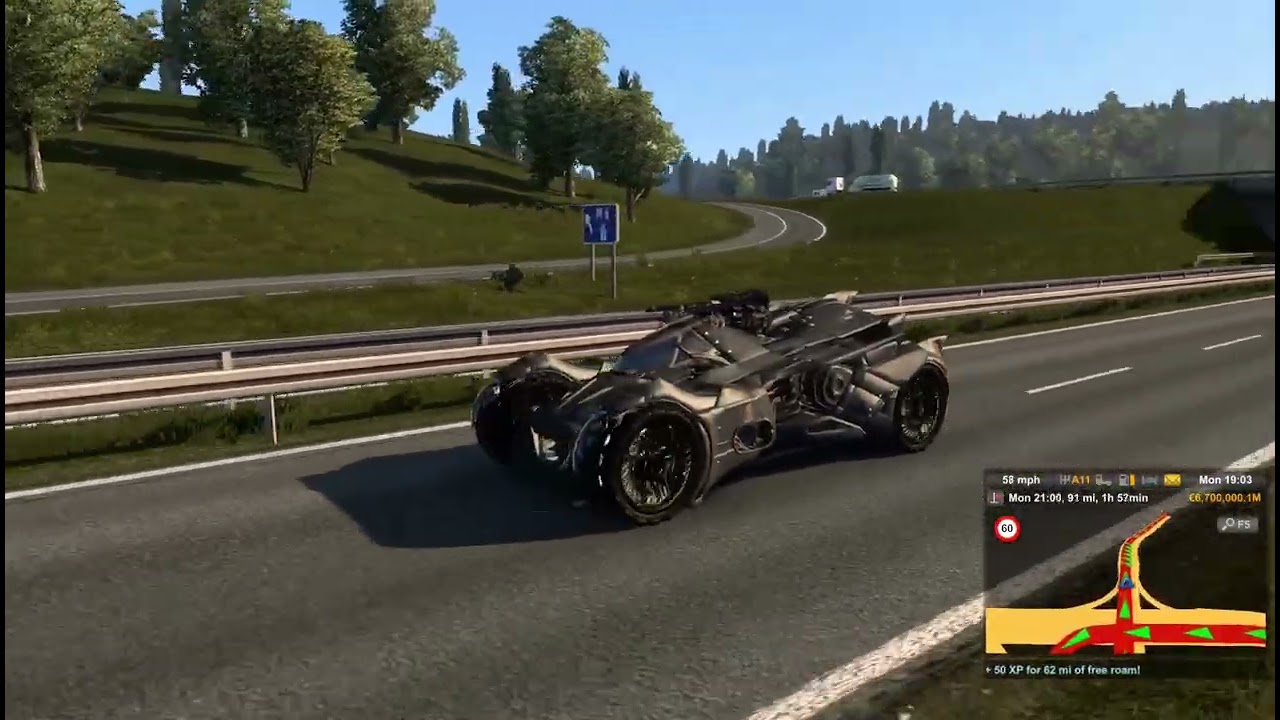 Batman Batmobile Awesome Driving | ETS 2 