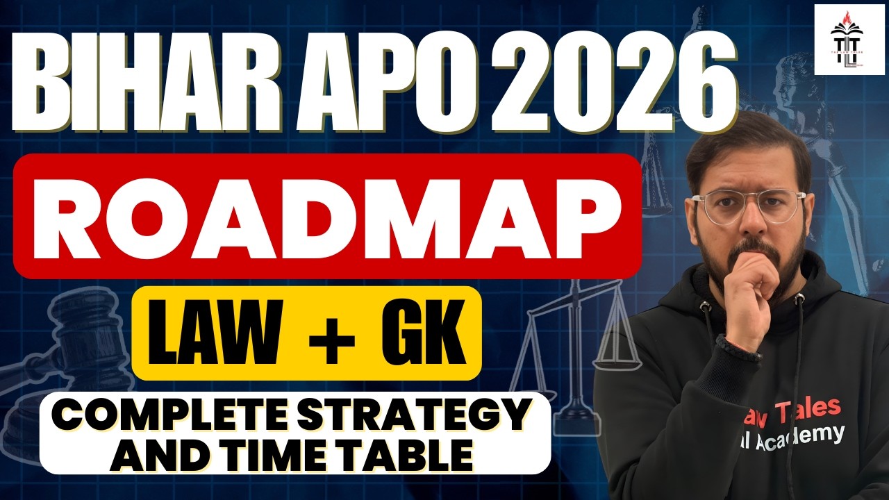 Bihar APO RoadMap LIVE | Complete Strategy for Assistant Prosecution Officer (Law+GK) | Shubham Sir