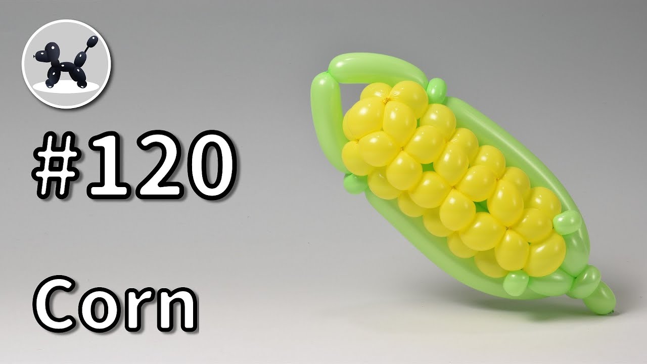 Corn - How to Make Balloon Animals #120 / バルーンアートの作り方 #120 (トウモロコシ)