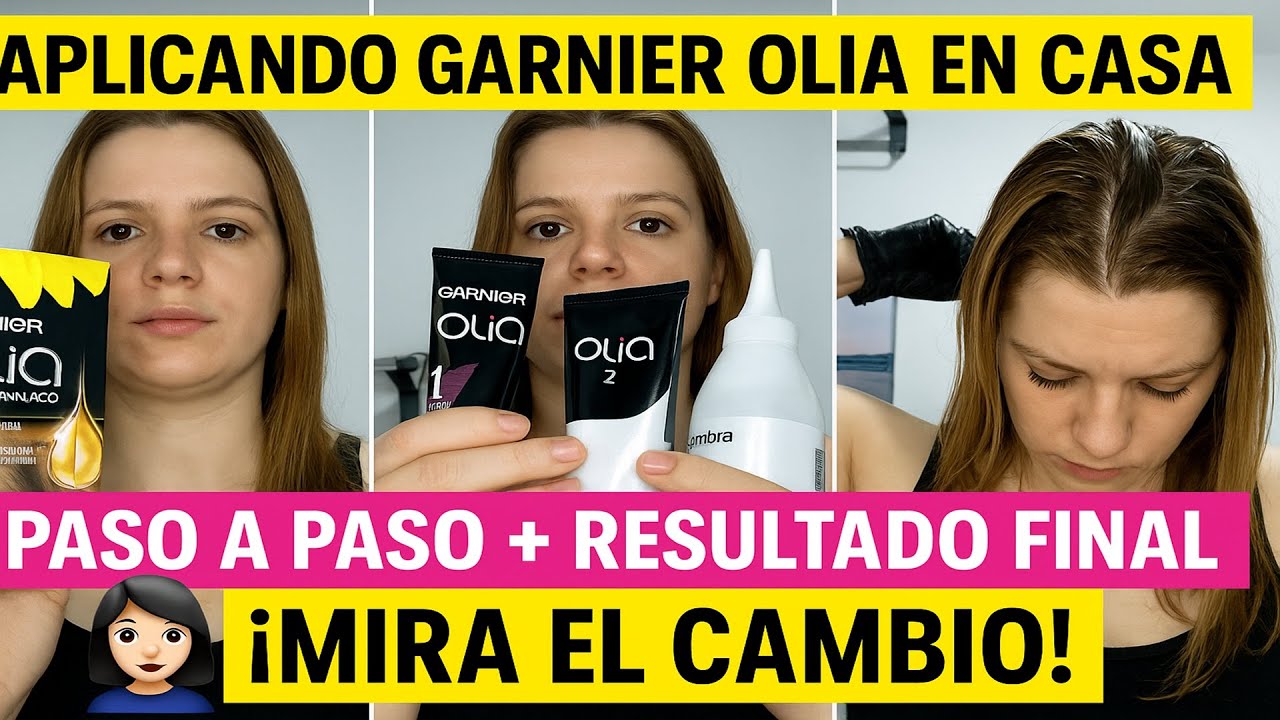 Aplicando Garnier Olia en Casa 💇&zwj;♀️ | Paso a paso + Resultado Final