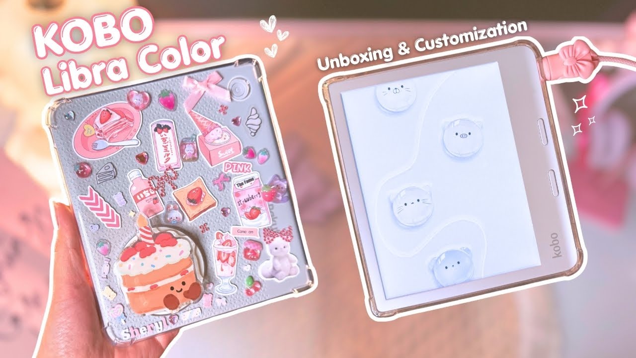Kobo Libra Colour Aesthetic Unboxing ✨ Accessories & Customization