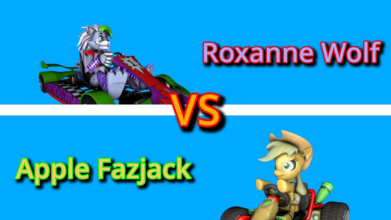 [SFM/FNAF] Speedy Gavin Racing - Round 1 Race 1 || ROXANNE WOLF VS APPLE FAZJACK