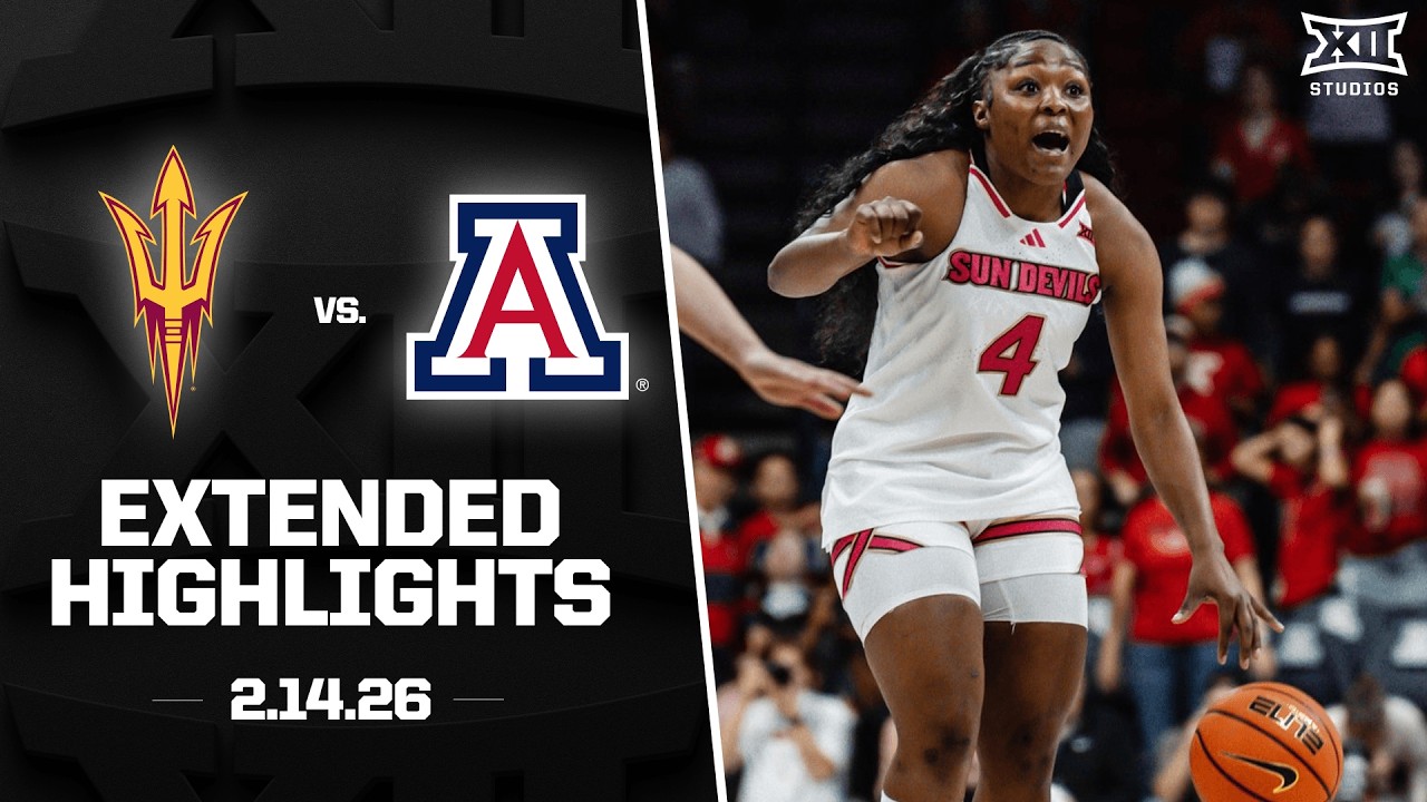 Arizona State vs. Arizona Extended Highlights | 2025-26 Big 12 Women's Basketball
