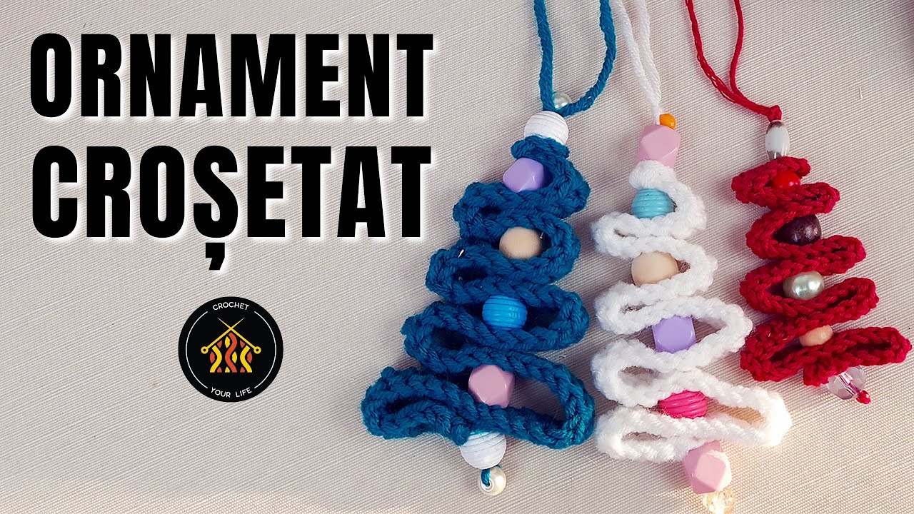 Cum facem bradut crosetat - ornament de craciun facut chiar de noi