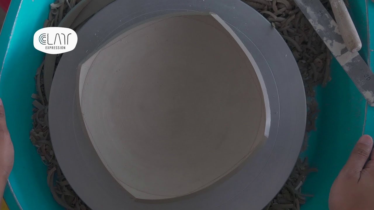 B roll pottery - Making of a Square plate - Pottery Making - Pottery Malaysia