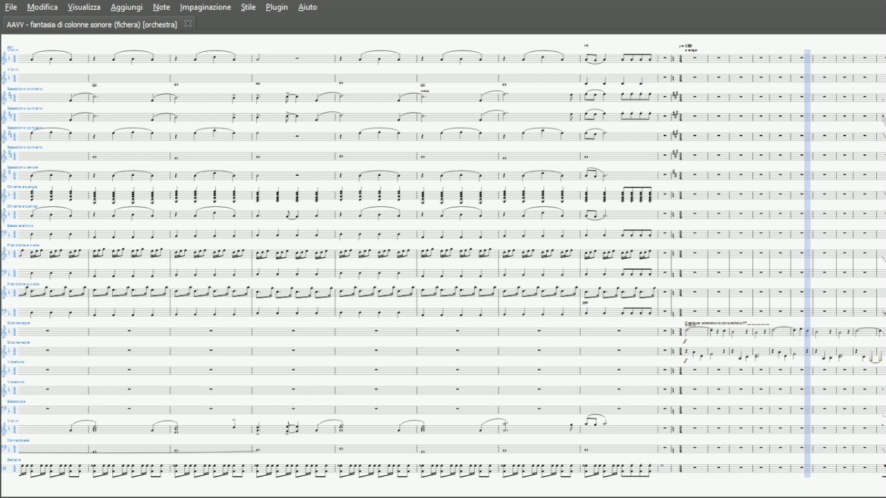 Fantasia di Colonne Sonore | Partitura gratis per Orchestra Scolastica