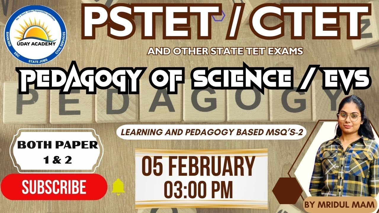Science Pedagogy 2 PSTET CTET | Important Questions #pstet #ctet #pedagogy #science  #tet #teaching