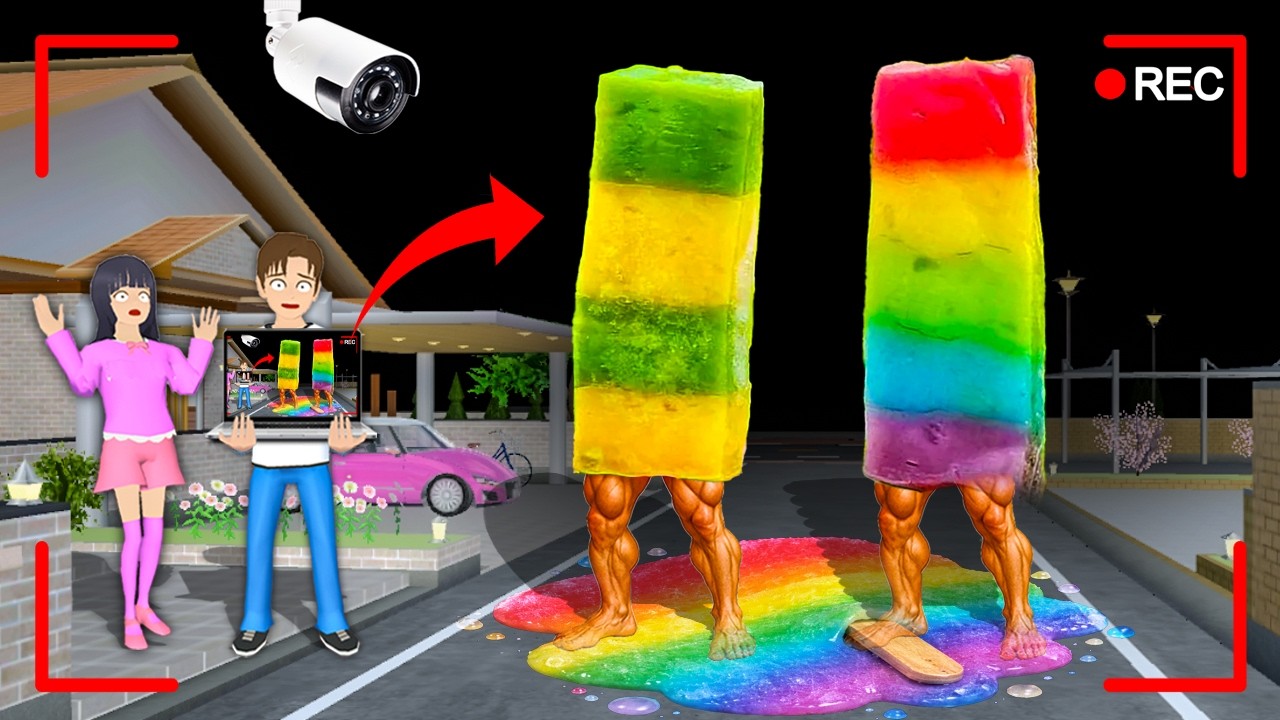 Yuta Mio Panik CCTV Merekam Anomali ES GABUS di Depan Rumah 😱 | Sakura School Simulator