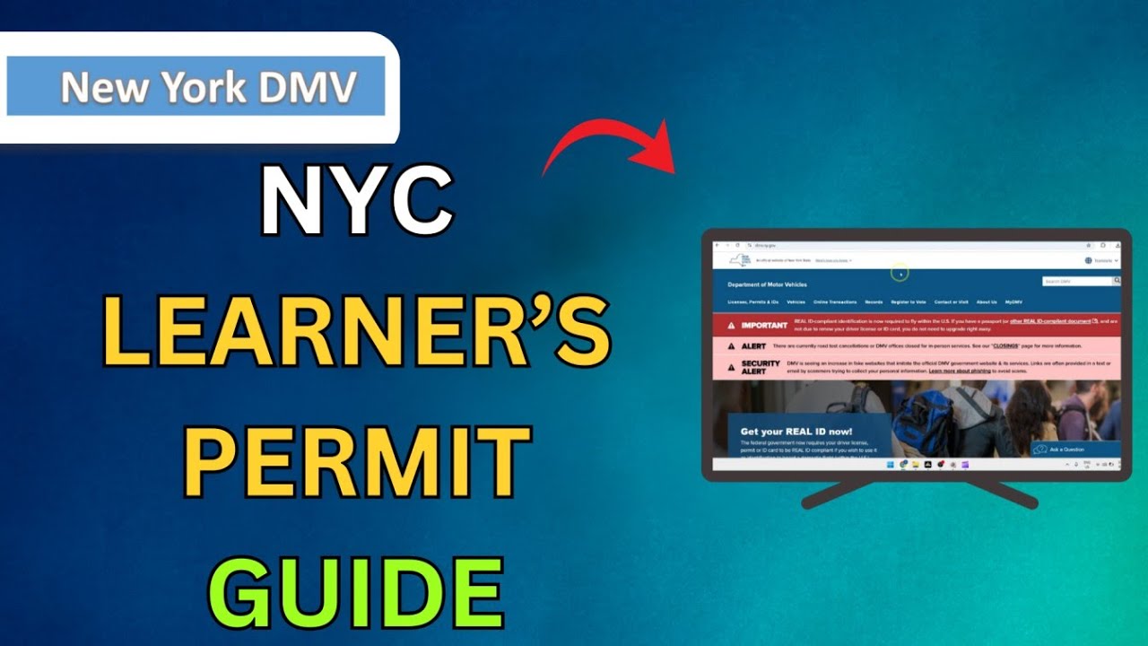 How To Take Learners Permit Test Online NYC 2025 - Step By Step Guide