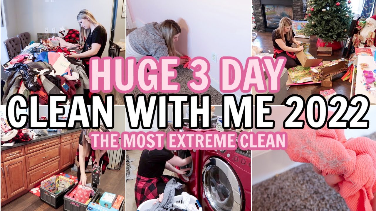 ULTIMATE 3 DAY CLEAN WITH ME 2022 | ALL DAY SPEED CLEANING MOTIVATION | CLEANING ROUTINE
