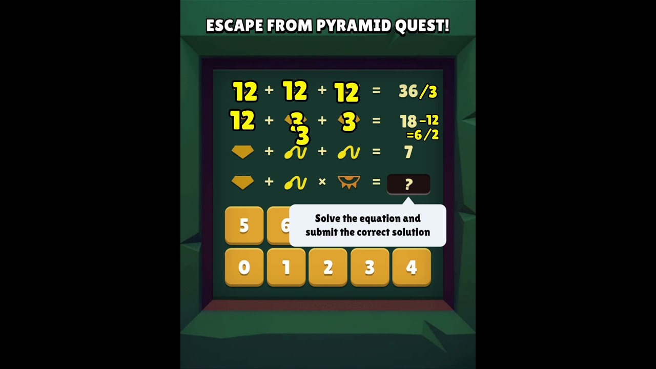 Day 4 Math puzzle solution |Brawlstars| #brawlstars #supercell #escapepyramidquest #shorts