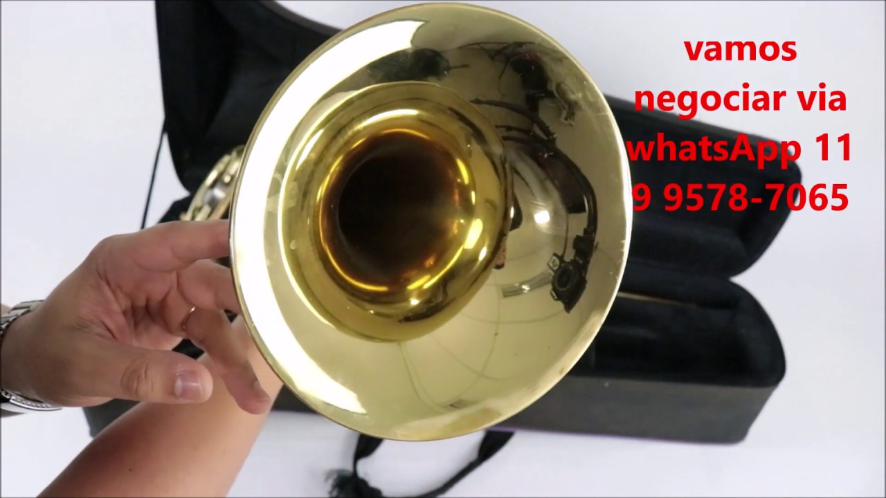 Trombone de pistos Bb (Si bemol)  Eagle a venda  www querouminstrumento com br
