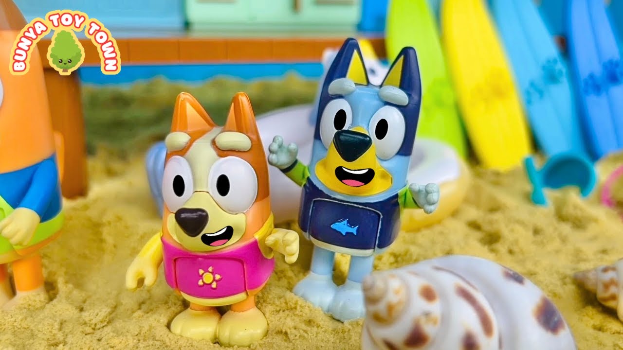 BLUEY - Going To The Beach Compilation | Pretend Play with Bluey Toys