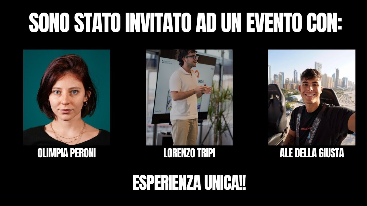 Sono Stato Invitato Ad un Evento!! @OlimpiaPeroni @lorenzotripi @aledellagiusta