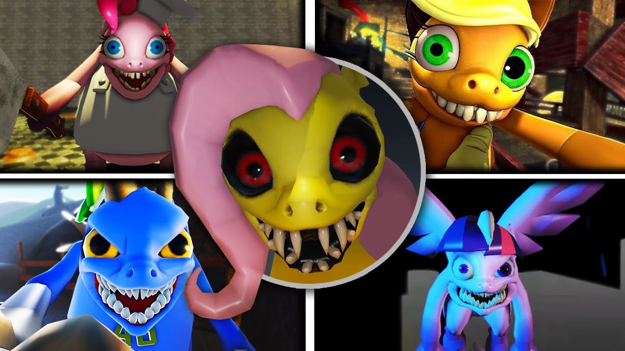 My Little Pony🦄❗ BUT THIS IS REALLY SCARY ❗►Run From The Pony Factory OBBY: HARD MODE