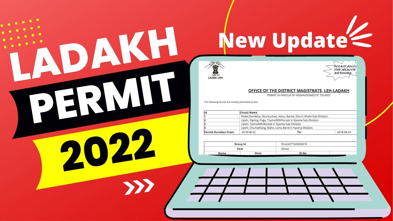 Apply Ladakh entry permit 2022 without any agent  |  Ladakh in 2022