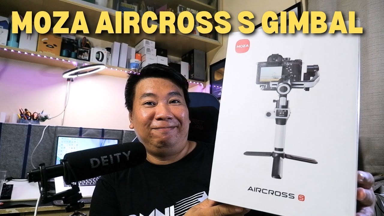 MOZA AIRCROSS S  GIMBAL - UNBOXING, SET UP AND TEST