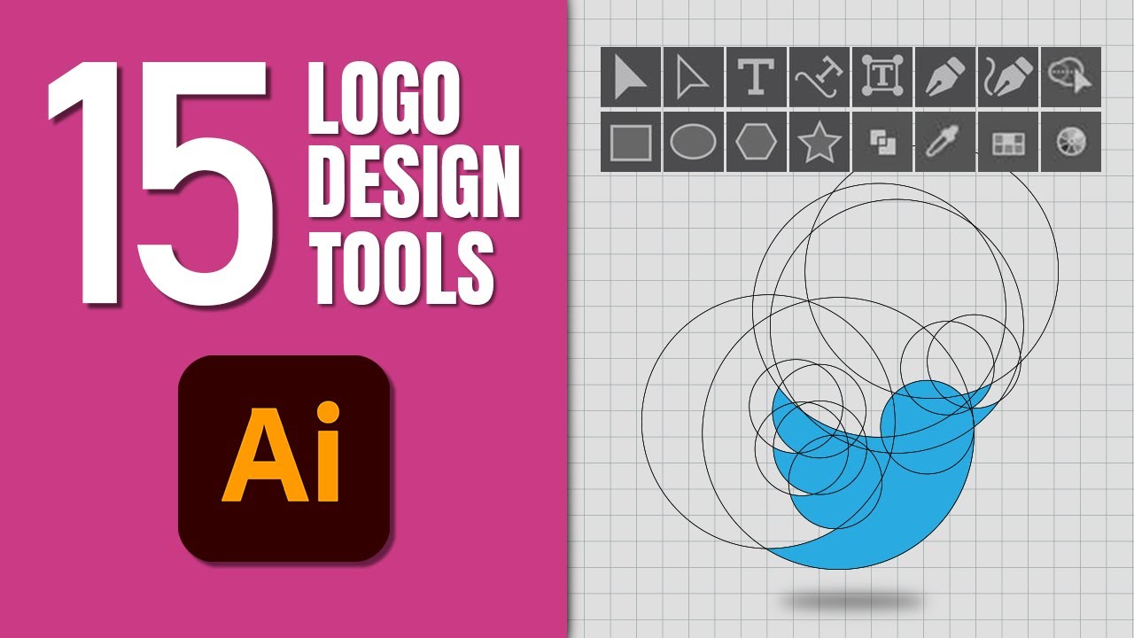 15 MUST-KNOW Tools for LOGO DESIGN in Adobe Illustrator - Basics for Beginners