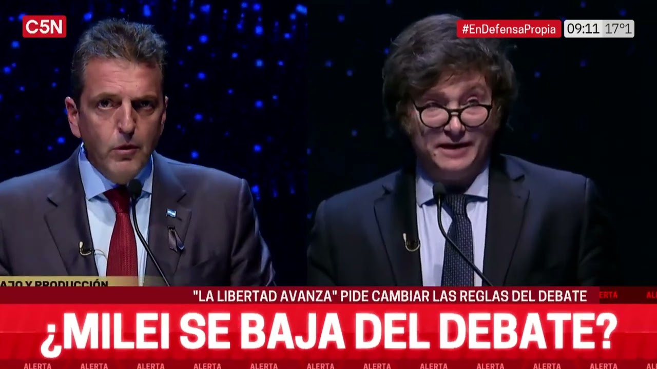 Elecciones 2023: ¿Qué pasa si Milei se BAJA del segundo DEBATE presidencial?