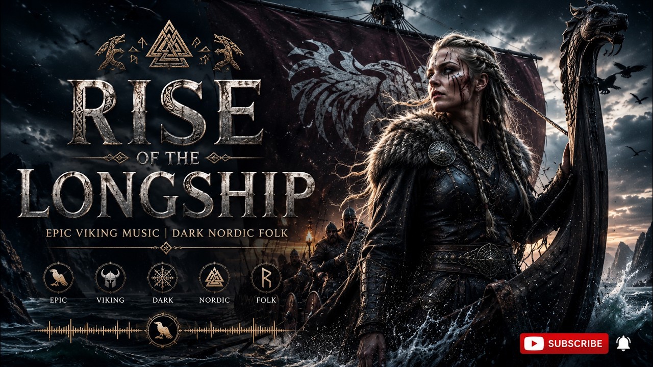 Rise of the Longship - Epic Viking Music | Dark Nordic Folk (Hidden Frames)