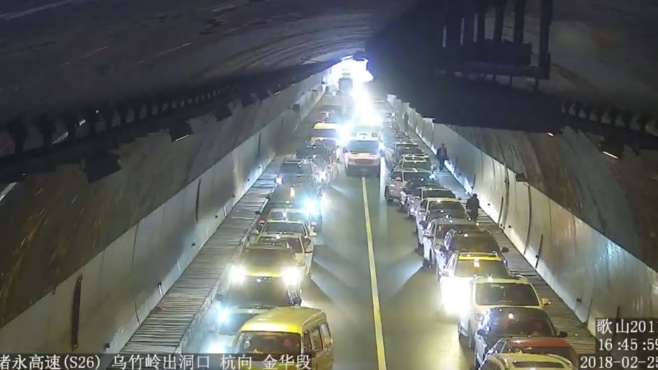 Traffic move aside to make way for ambulance